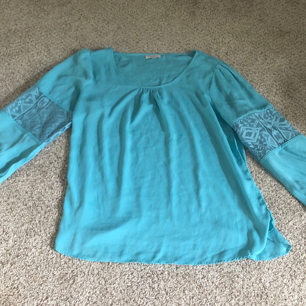 Halo Aqua Blue Blouse - Size L